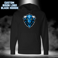 CUSTOM Bison Logo Hoodie - Black