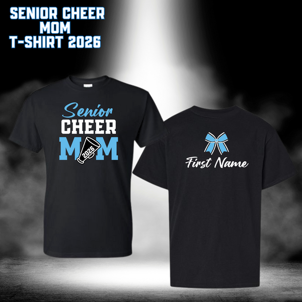 CUSTOM Senior Cheer Mom T-shirt 2026