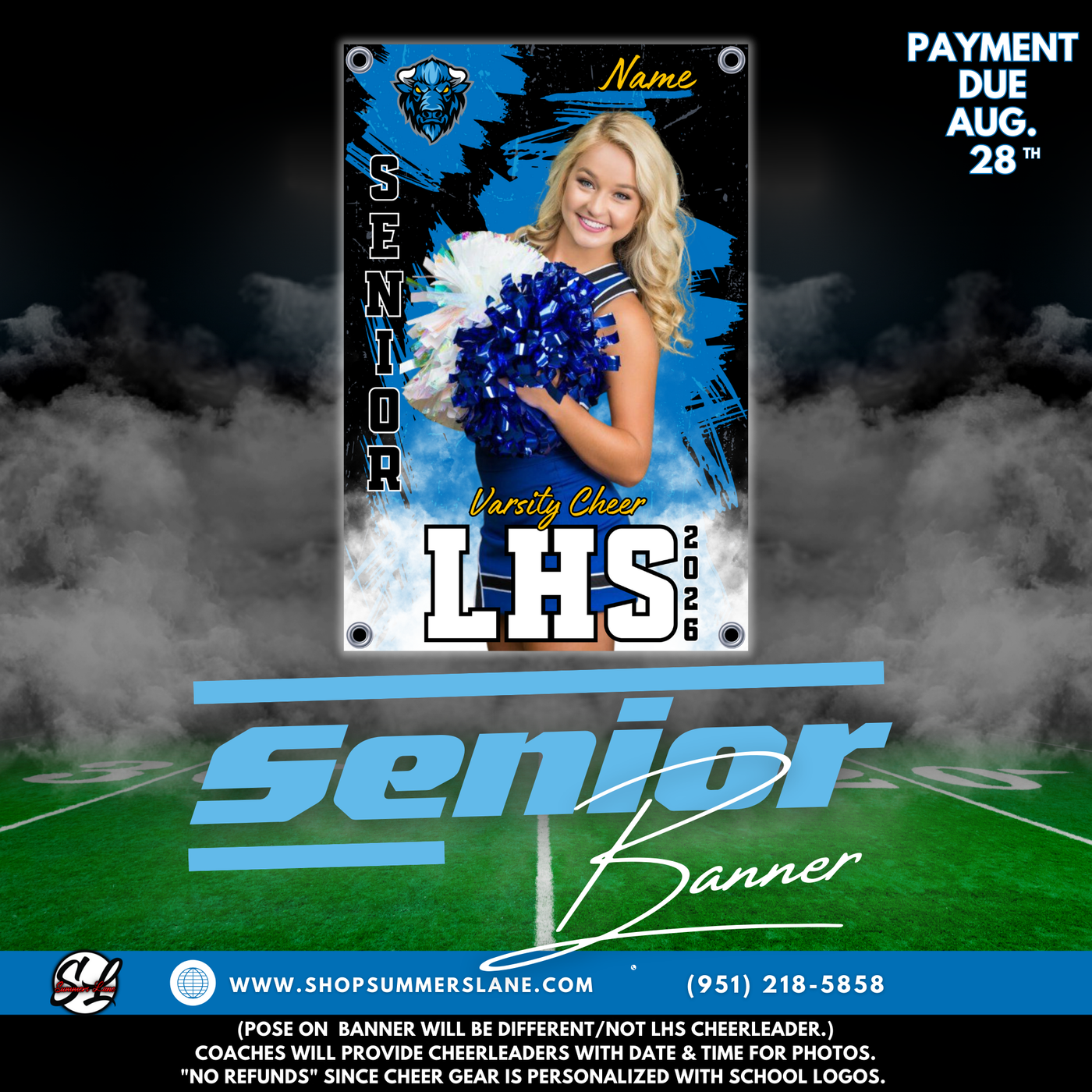 Custom SENIOR Cheer Banner