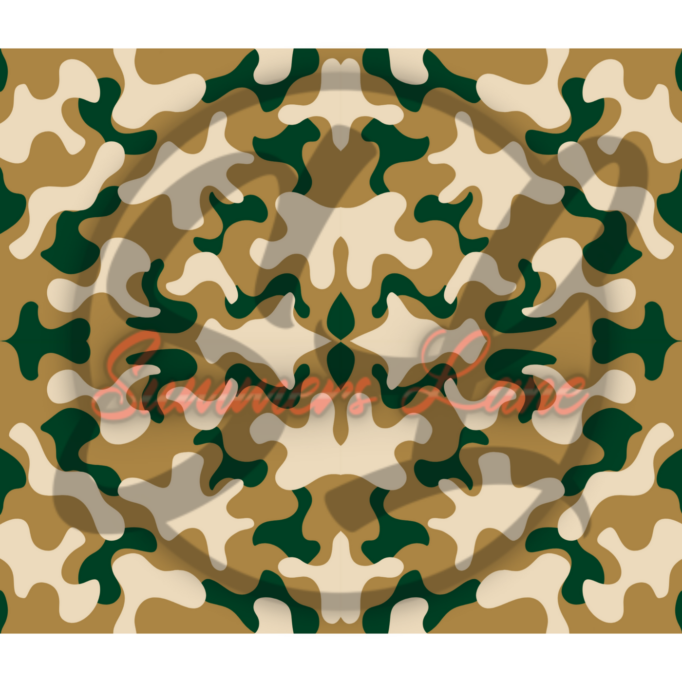 SUBLIMATION TRANSFER SHEET Camo Background 20oz Skinny Straight