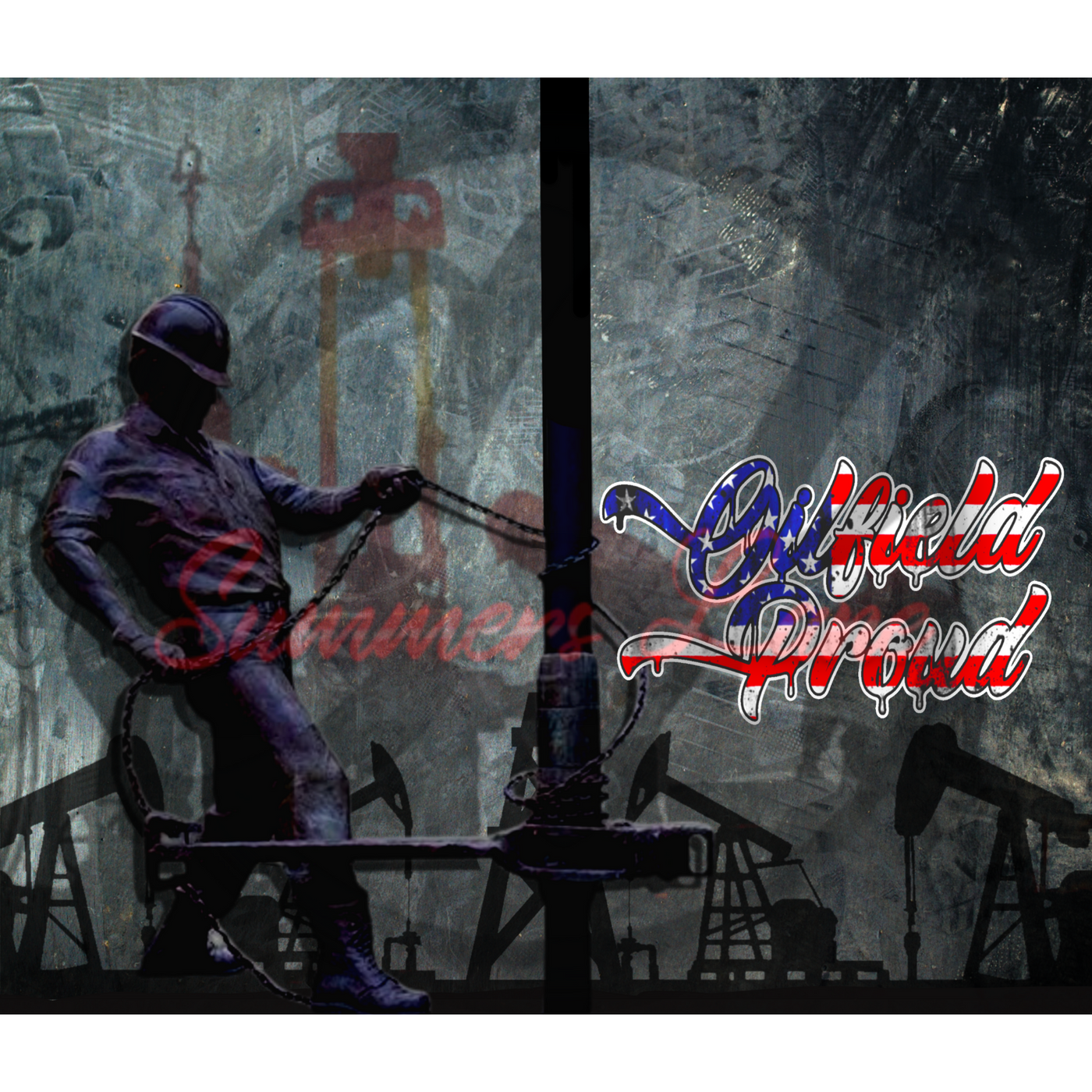 20oz SKINNY STRAIGHT Oilfield Proud Design Digital Download