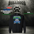 Boulder Ridge Bulldogs Staff Crewneck Sweater - BLACK - "STAFF ONLY"