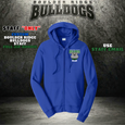 Boulder Ridge Bulldogs Full-Zip Hoodie - ROYAL BLUE - "STAFF ONLY"
