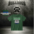 YOUTH Boulder Ridge Bulldogs T-shirt - FOREST GREEN