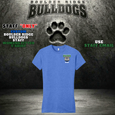 Boulder Ridge Bulldogs Staff Womens Fitted T-shirt - HEATHER ROYAL BLUE