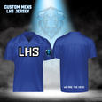 CUSTOM LHS Mens Football Jersey - BLUE