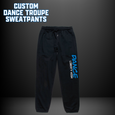 Dance Troupe Sweatpants - BLACK (Glitter Logo)