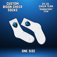 24-25 CHEER TEAM CUSTOM Bison Cheer Socks