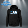 CUSTOM Bison LHS Cheerleading Hoodie - Black