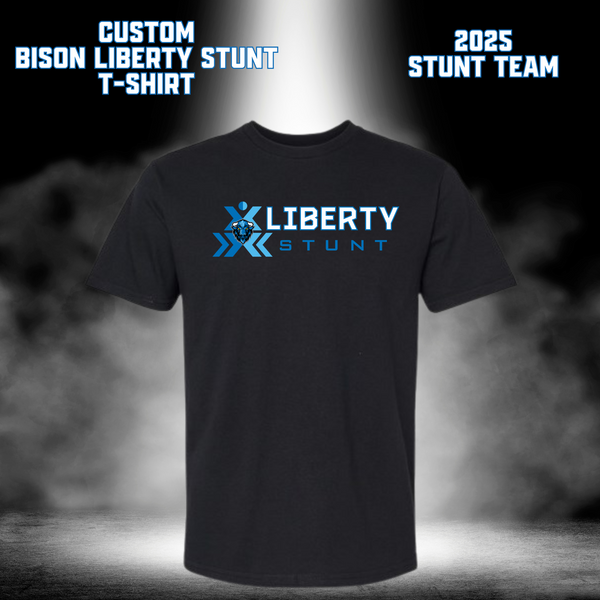 CUSTOM BISON LIBERTY STUNT T-Shirt - Black