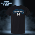 Senior Class of 2027 Bow T-Shirt - BLACK