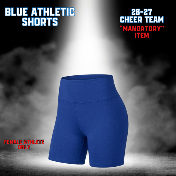 26-27 Cheer Team Blue Athletic Cheer Shorts