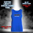 26-27 Cheer Team Liberty Cheerleading Tank - BLUE
