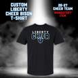 26-27 Cheer Team Liberty Cheer Bison T-Shirt - BLACK