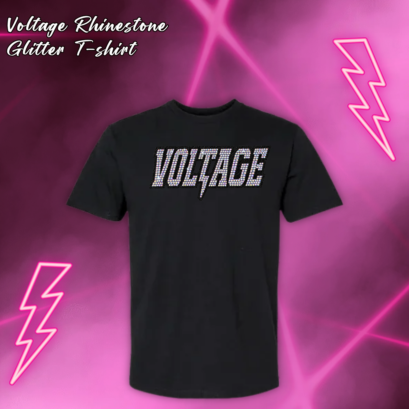 Voltage Rhinestone Glitter T-Shirt - ADULT