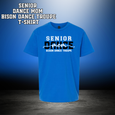 Senior Dance Mom Bison Dance Troupe T-Shirt - BLUE
