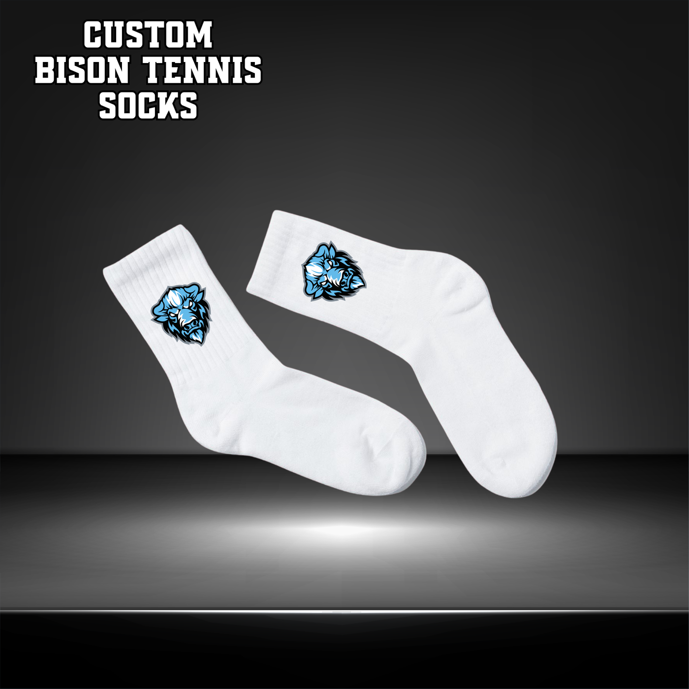 Custom Bison Tennis Socks