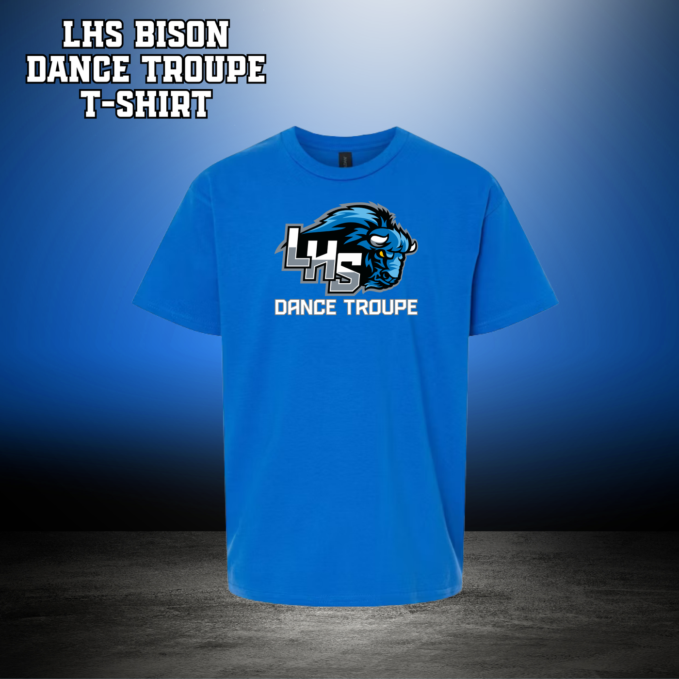 LHS Bison Dance Troupe T-Shirt - BLUE