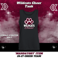 26-27 Cheer Team Wildcats Cheer Tank - BLACK