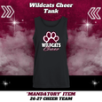 26-27 Cheer Team Wildcats Cheer Tank - BLACK