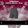 26-27 Cheer Team Athletic Cheer Shorts - GRAY