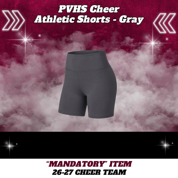 26-27 Cheer Team Athletic Cheer Shorts - GRAY