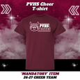 26-27 Cheer Team PVHS Cheer T-Shirt - MAROON