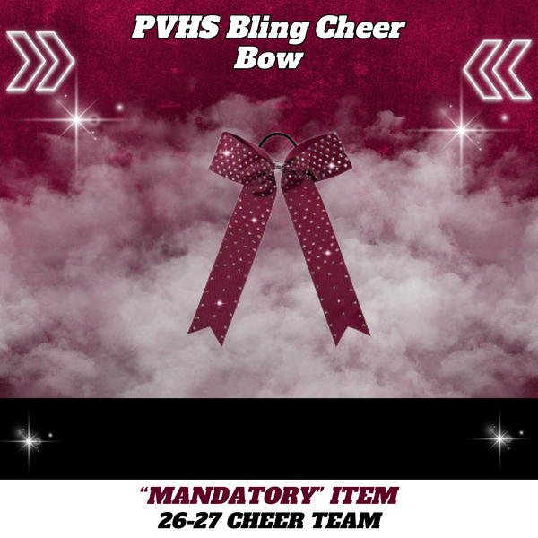 26-27 Cheer Team PVHS Bling Cheer Bow