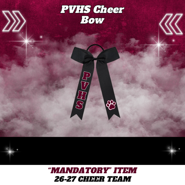 26-27 Cheer Team PVHS Cheer Bow