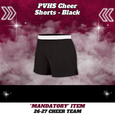 26-27 Cheer Team Black Cheer Shorts