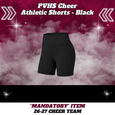 26-27 Cheer Team Black Athletic Cheer Shorts