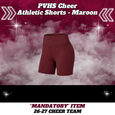 26-27 Cheer Team Maroon Athletic Cheer Shorts