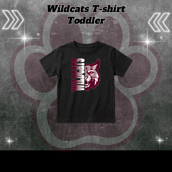 Toddler Wildcats T-Shirt - BLACK