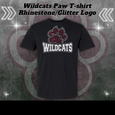 Wildcats Paw Rhinestone/Glitter T-Shirt