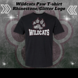 Wildcats Paw Rhinestone/Glitter T-Shirt