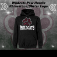 Wildcats Paw Rhinestone/Glitter Hoodie