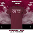 26-27 Pom Team PVHS Pom T-Shirt - MAROON