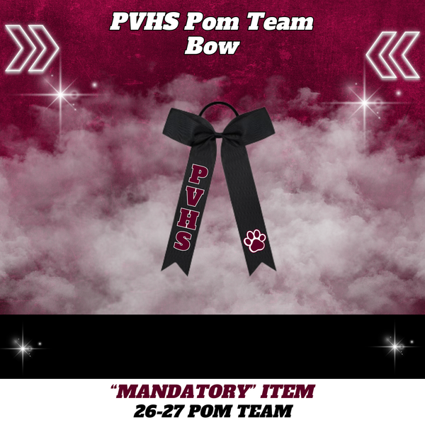 26-27 Pom Team PVHS Pom Bow