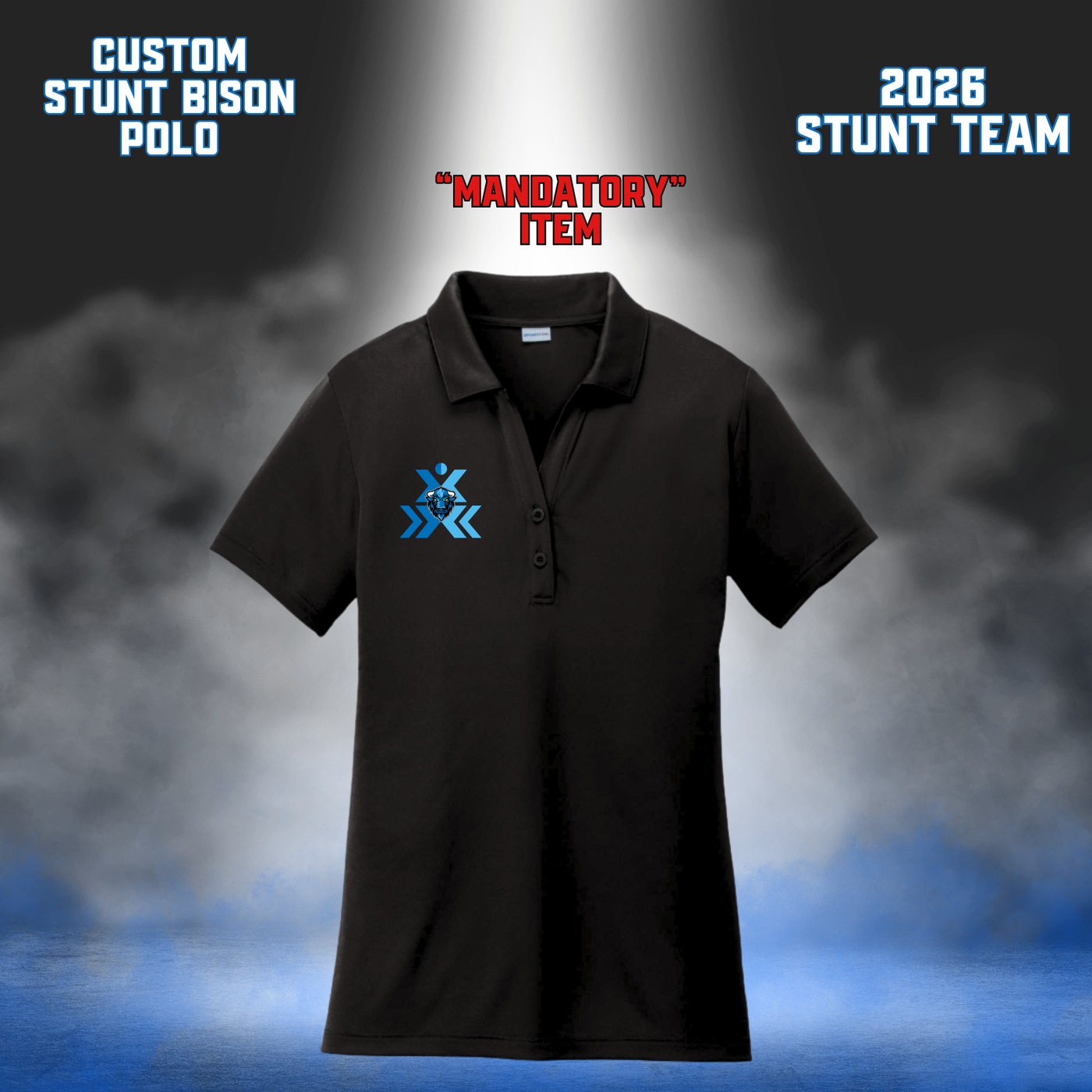 WOMENS CUSTOM STUNT BISON - Polo STUNT ATHLETES/TEAM MANAGERS ONLY