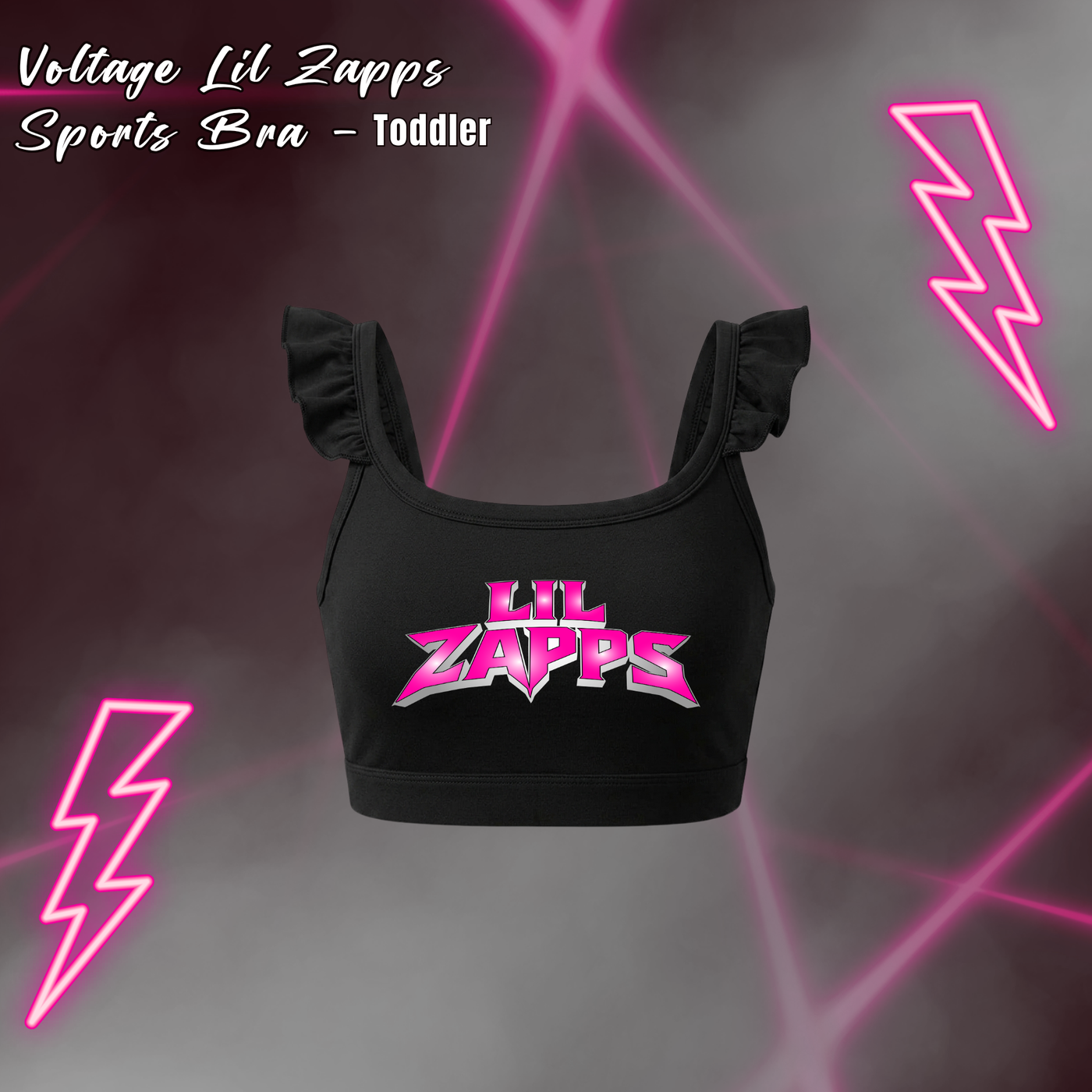 Lil Zapps Ruffle Sports Bra - Toddler