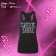 Rhinestone Cheer Mom Racerback Tank - WOMEN'S