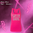 Rhinestone Cheer Mom Racerback Tank - WOMEN'S (Black or Pink)