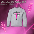Voltage Cheer Big Lightning Bolt Crewneck - YOUTH