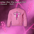 Voltage Cheer Big Lightning Bolt Crewneck - YOUTH