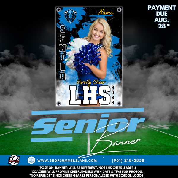 Custom SENIOR Cheer Banner
