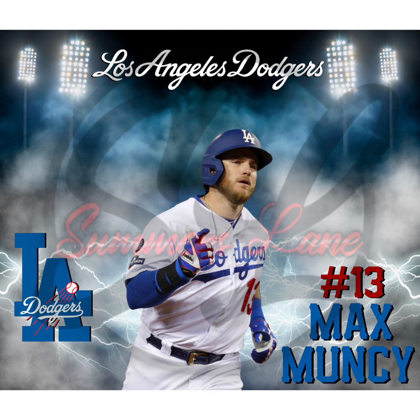 20oz SKINNY STRAIGHT Max Muncy #13 Design Digital Download – Summers Lane