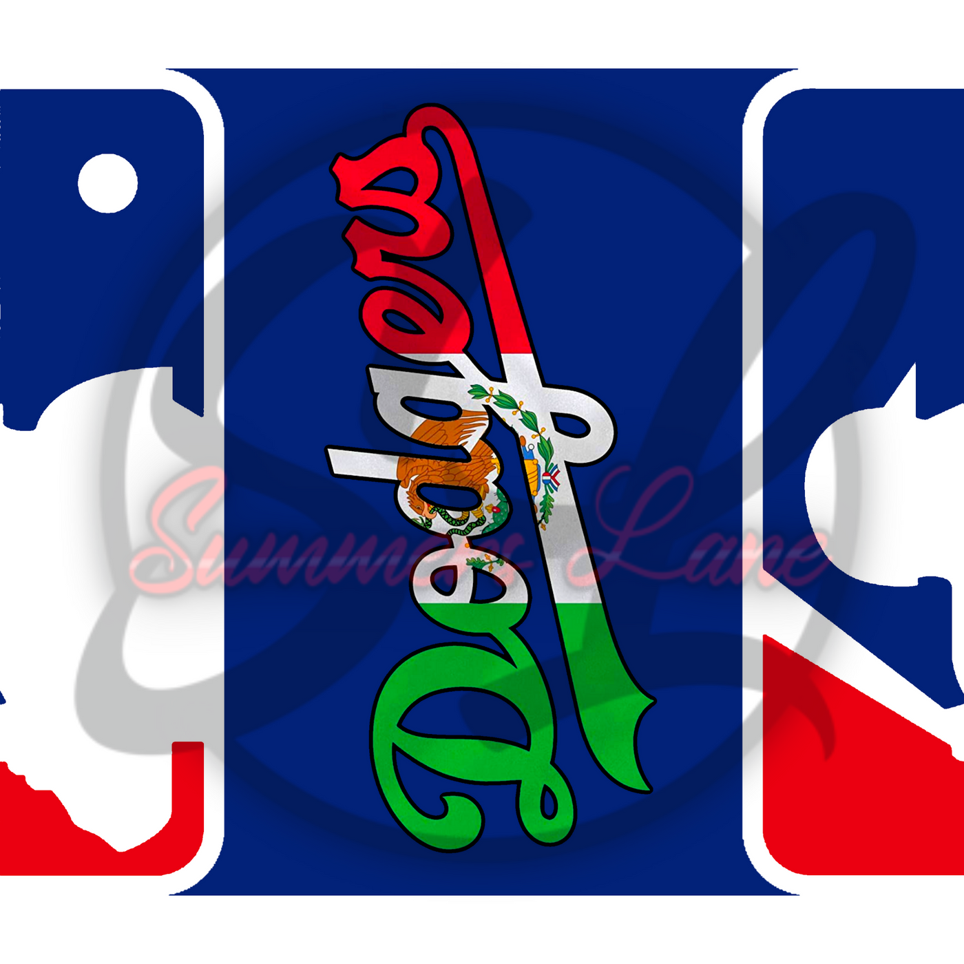 20oz SKINNY STRAIGHT Mexican Flag Dodgers Design Digital Download