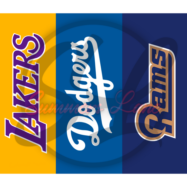 20oz SKINNY STRAIGHT 49ers LA Dodgers Lakers Logo Design Digital