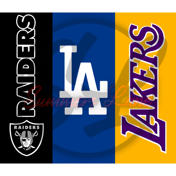 Oakland Raiders Los Angeles Lakers And Los Angeles Dodgers