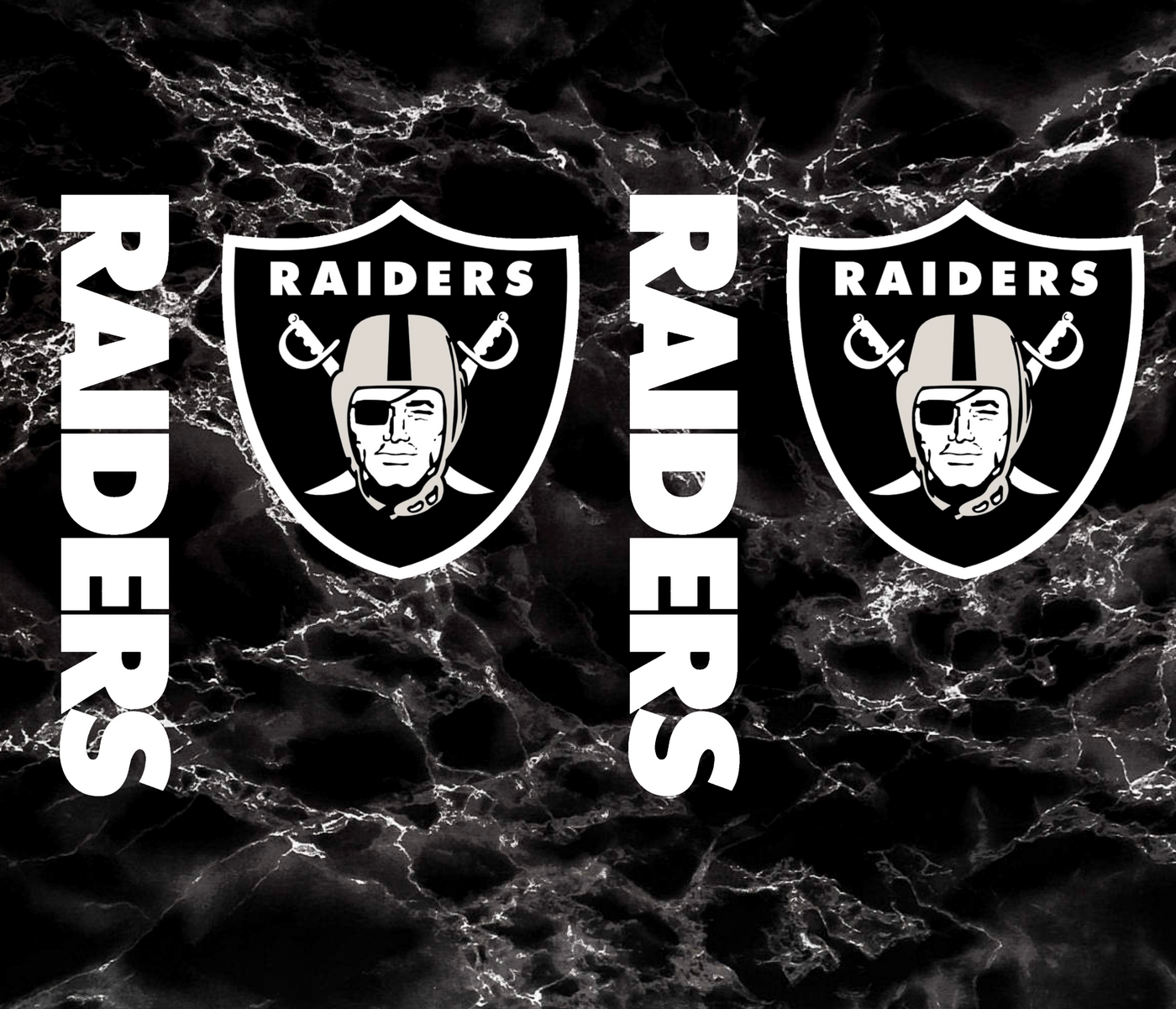 20oz SKINNY STRAIGHT Raiders Team Sports Design Digital Download